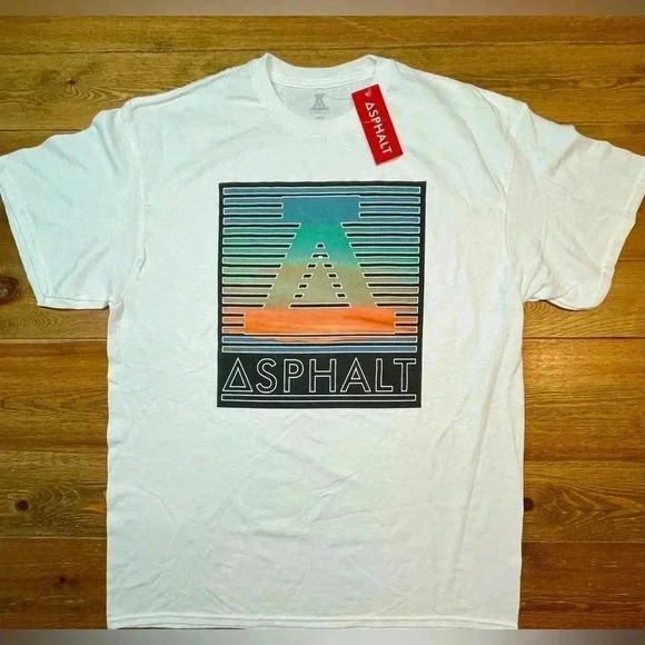 Asphalt | Yacht Club Graphic T Shirt | White | Men’s Large - Picture 1 of 1